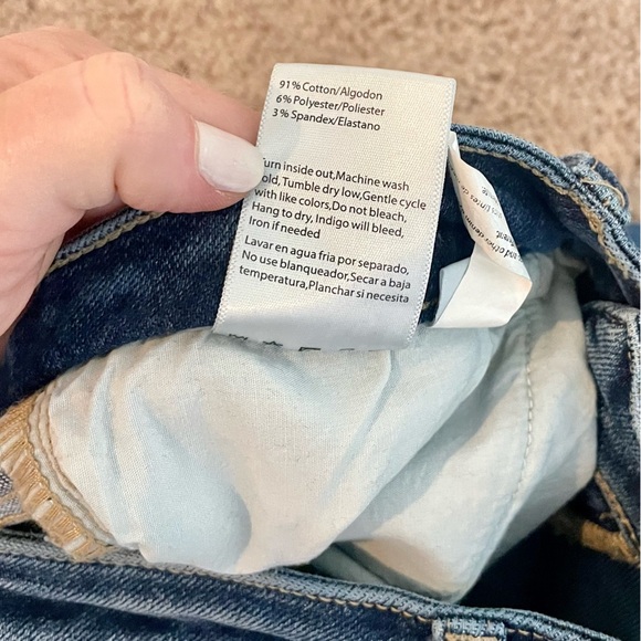 RDP5572 Risen High Rise Crop Ankle Flare Raw Hem Jean - Picture 11 of 12